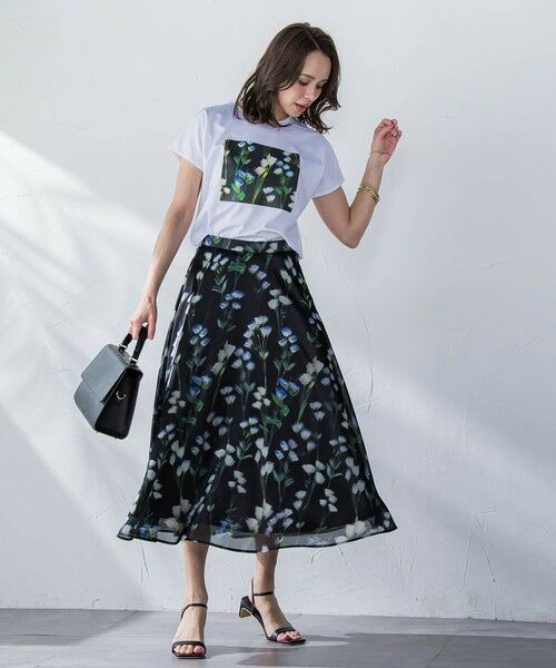 Viaggio Blu / ビアッジョブルー カットソー | リシアンサスプリントTシャツ≪洗濯機で洗える≫ | 詳細10