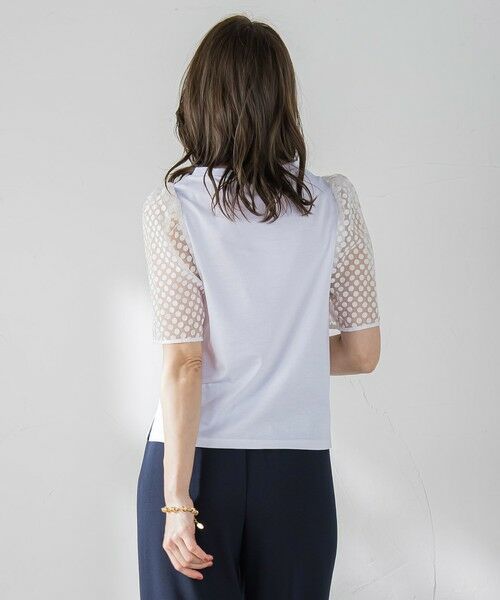 Viaggio Blu / ビアッジョブルー シャツ・ブラウス | オパールドットカットソー≪手洗い可能≫ | 詳細3