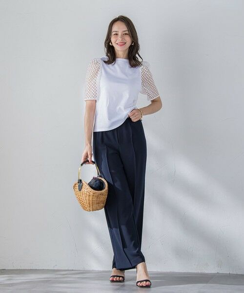 Viaggio Blu / ビアッジョブルー シャツ・ブラウス | オパールドットカットソー≪手洗い可能≫ | 詳細4