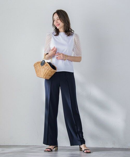 Viaggio Blu / ビアッジョブルー シャツ・ブラウス | オパールドットカットソー≪手洗い可能≫ | 詳細5