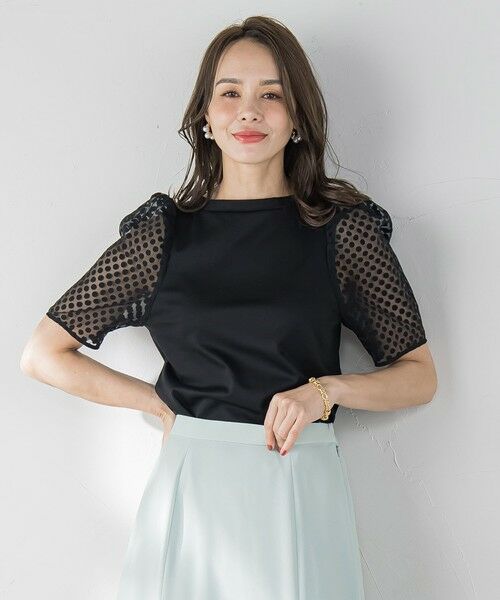 Viaggio Blu / ビアッジョブルー シャツ・ブラウス | オパールドットカットソー≪手洗い可能≫ | 詳細11