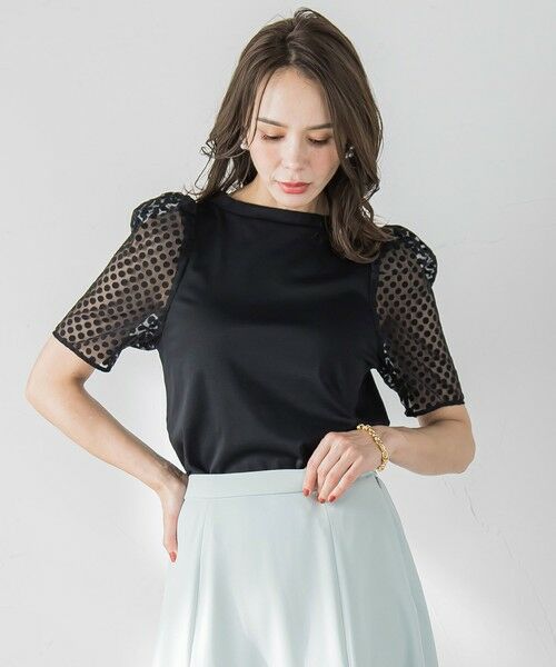 Viaggio Blu / ビアッジョブルー シャツ・ブラウス | オパールドットカットソー≪手洗い可能≫ | 詳細9