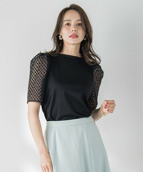 Viaggio Blu / ビアッジョブルー シャツ・ブラウス | オパールドットカットソー≪手洗い可能≫ | 詳細10