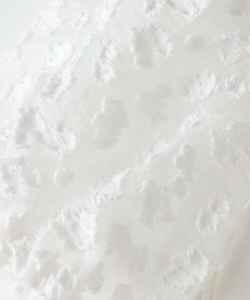 Viaggio Blu / ビアッジョブルー カットソー | シアーフラワージャガードプルオーバー≪洗濯機で洗える≫ | 詳細2