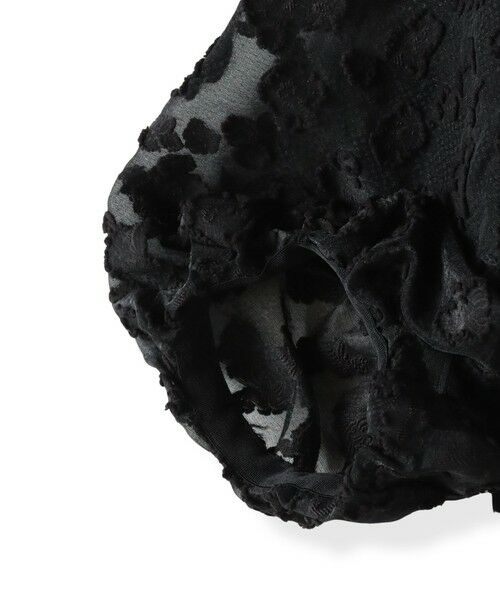 Viaggio Blu / ビアッジョブルー カットソー | シアーフラワージャガードプルオーバー≪洗濯機で洗える≫ | 詳細10