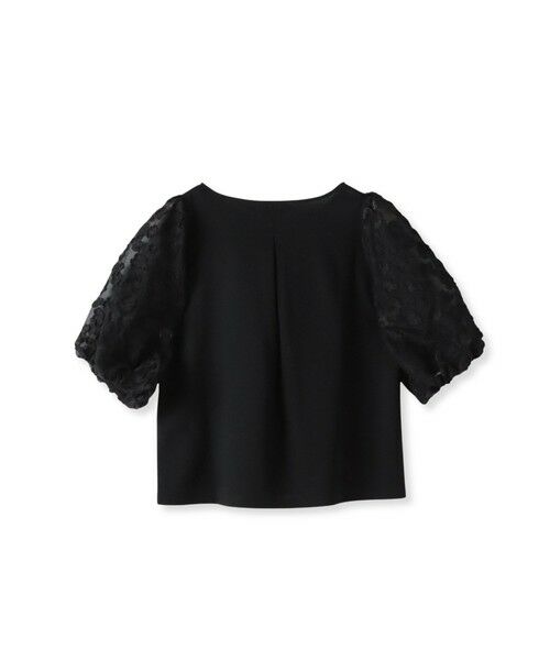 Viaggio Blu / ビアッジョブルー カットソー | シアーフラワージャガードプルオーバー≪洗濯機で洗える≫ | 詳細13