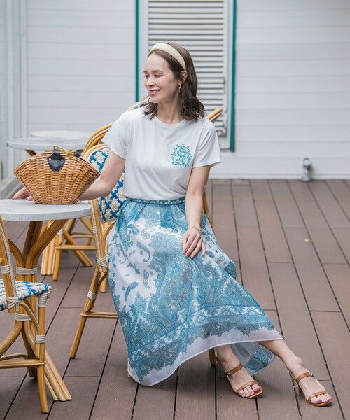 Viaggio Blu / ビアッジョブルー カットソー | 【WEB限定】35th Anniversaryロゴ刺繍Tシャツ≪洗濯機で洗える≫ | 詳細10