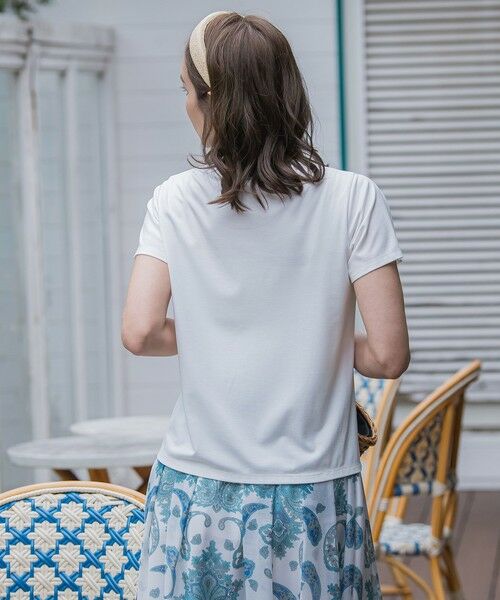 Viaggio Blu / ビアッジョブルー カットソー | 【WEB限定】35th Anniversaryロゴ刺繍Tシャツ≪洗濯機で洗える≫ | 詳細13