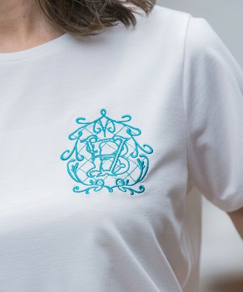 Viaggio Blu / ビアッジョブルー カットソー | 【WEB限定】35th Anniversaryロゴ刺繍Tシャツ≪洗濯機で洗える≫ | 詳細2