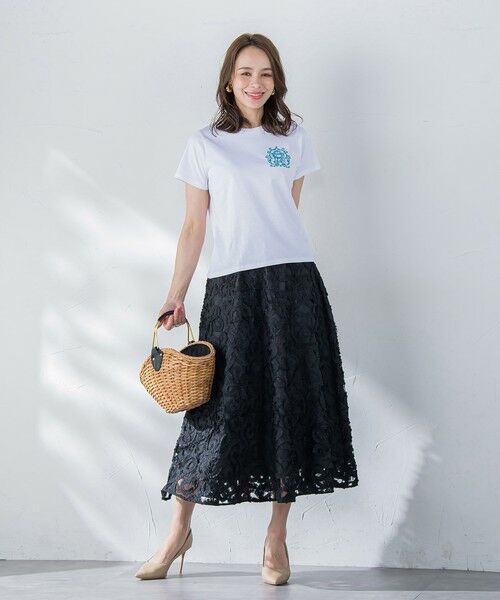 Viaggio Blu / ビアッジョブルー カットソー | 【WEB限定】35th Anniversaryロゴ刺繍Tシャツ≪洗濯機で洗える≫ | 詳細16