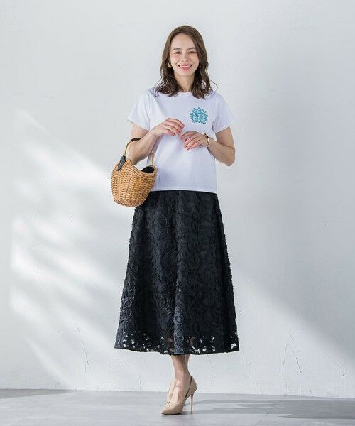 Viaggio Blu / ビアッジョブルー カットソー | 【WEB限定】35th Anniversaryロゴ刺繍Tシャツ≪洗濯機で洗える≫ | 詳細17