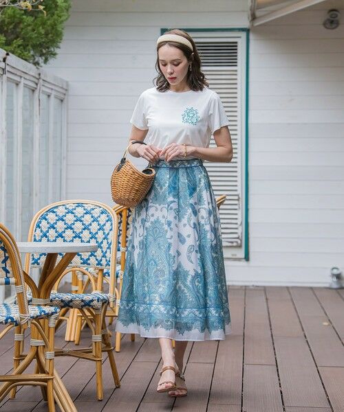 Viaggio Blu / ビアッジョブルー カットソー | 【WEB限定】35th Anniversaryロゴ刺繍Tシャツ≪洗濯機で洗える≫ | 詳細4