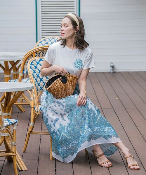 Viaggio Blu / ビアッジョブルー カットソー | 【WEB限定】35th Anniversaryロゴ刺繍Tシャツ≪洗濯機で洗える≫ | 詳細9