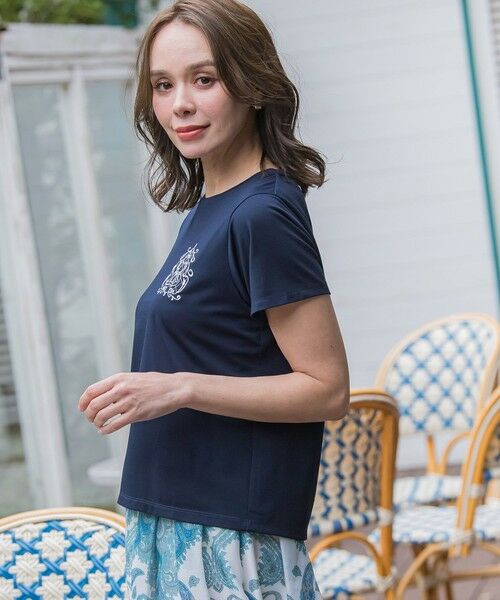 Viaggio Blu / ビアッジョブルー カットソー | 【WEB限定】35th Anniversaryロゴ刺繍Tシャツ≪洗濯機で洗える≫ | 詳細23