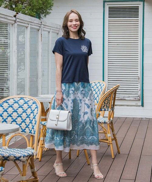 Viaggio Blu / ビアッジョブルー カットソー | 【WEB限定】35th Anniversaryロゴ刺繍Tシャツ≪洗濯機で洗える≫ | 詳細27