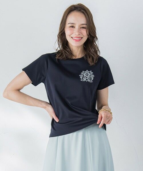 Viaggio Blu / ビアッジョブルー カットソー | 【WEB限定】35th Anniversaryロゴ刺繍Tシャツ≪洗濯機で洗える≫ | 詳細29