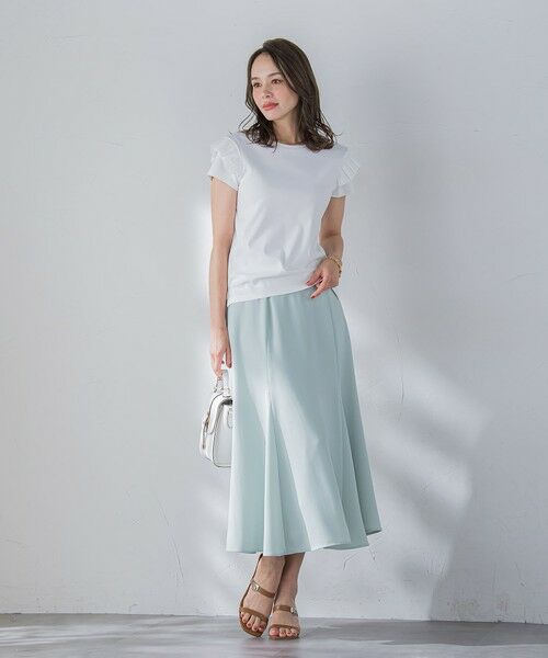 セール】 【WEB限定】袖フリルカットソー≪洗濯機で洗える