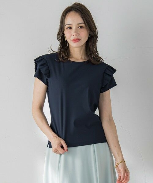 Viaggio Blu / ビアッジョブルー カットソー | 【WEB限定】袖フリルカットソー≪洗濯機で洗える≫ | 詳細13