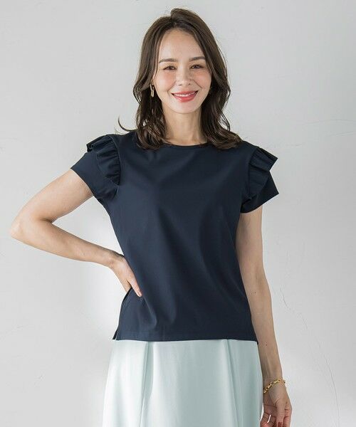 Viaggio Blu / ビアッジョブルー カットソー | 【WEB限定】袖フリルカットソー≪洗濯機で洗える≫ | 詳細14