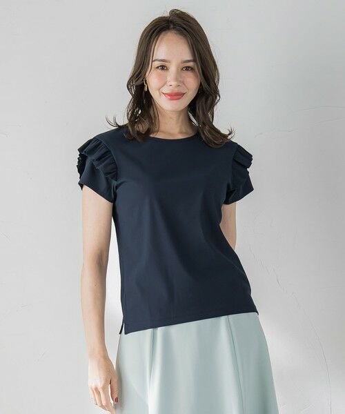 Viaggio Blu / ビアッジョブルー カットソー | 【WEB限定】袖フリルカットソー≪洗濯機で洗える≫ | 詳細15