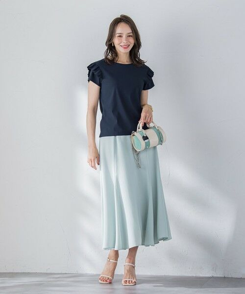 Viaggio Blu / ビアッジョブルー カットソー | 【WEB限定】袖フリルカットソー≪洗濯機で洗える≫ | 詳細16