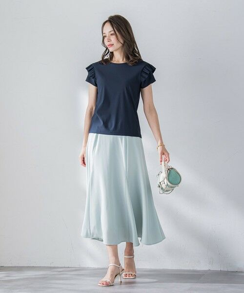 Viaggio Blu / ビアッジョブルー カットソー | 【WEB限定】袖フリルカットソー≪洗濯機で洗える≫ | 詳細17