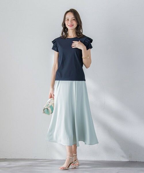 Viaggio Blu / ビアッジョブルー カットソー | 【WEB限定】袖フリルカットソー≪洗濯機で洗える≫ | 詳細18