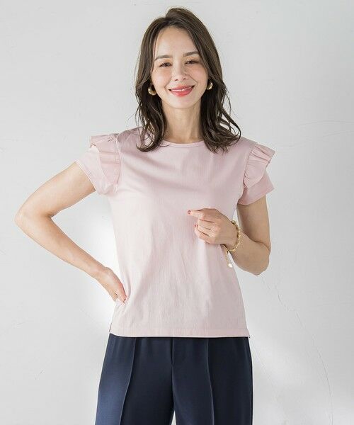 Viaggio Blu / ビアッジョブルー カットソー | 【WEB限定】袖フリルカットソー≪洗濯機で洗える≫ | 詳細22