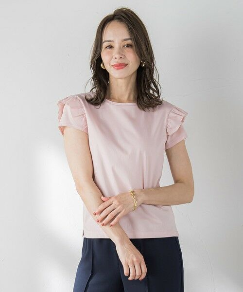 Viaggio Blu / ビアッジョブルー カットソー | 【WEB限定】袖フリルカットソー≪洗濯機で洗える≫ | 詳細25