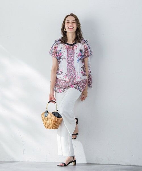 Viaggio Blu / ビアッジョブルー その他パンツ | 【新色追加】接触冷感2WAYストレッチワイドパンツ≪洗濯機で洗える≫ | 詳細10