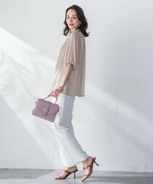 Viaggio Blu / ビアッジョブルー その他パンツ | 【新色追加】接触冷感2WAYストレッチワイドパンツ≪洗濯機で洗える≫ | 詳細15