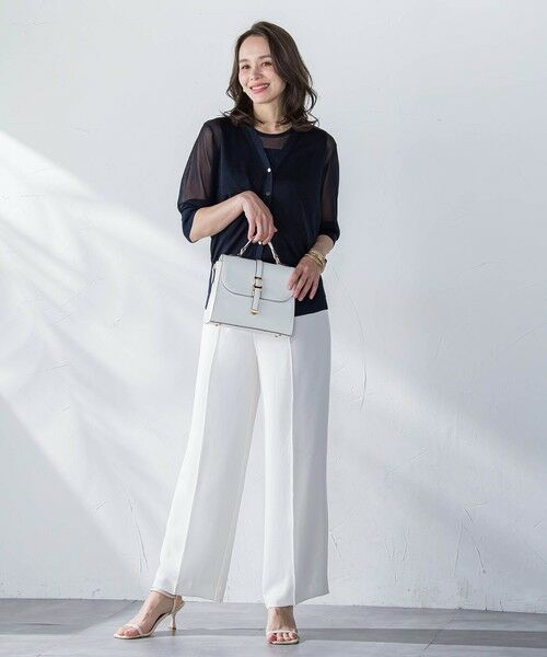 Viaggio Blu / ビアッジョブルー その他パンツ | 【新色追加】接触冷感2WAYストレッチワイドパンツ≪洗濯機で洗える≫ | 詳細16