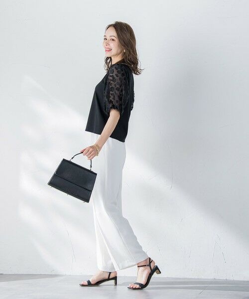 Viaggio Blu / ビアッジョブルー その他パンツ | 【新色追加】接触冷感2WAYストレッチワイドパンツ≪洗濯機で洗える≫ | 詳細4