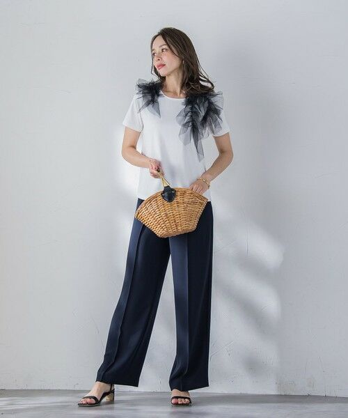 Viaggio Blu / ビアッジョブルー その他パンツ | 【新色追加】接触冷感2WAYストレッチワイドパンツ≪洗濯機で洗える≫ | 詳細18