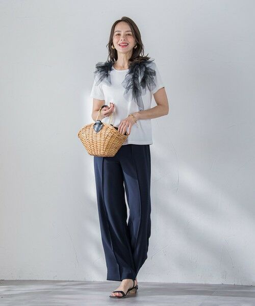 Viaggio Blu / ビアッジョブルー その他パンツ | 【新色追加】接触冷感2WAYストレッチワイドパンツ≪洗濯機で洗える≫ | 詳細19