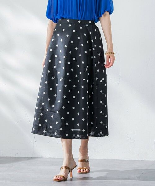 Viaggio Blu / ビアッジョブルー ミニ・ひざ丈スカート | スパンオーガンジーコクーンスカート≪洗濯機で洗える≫ | 詳細19