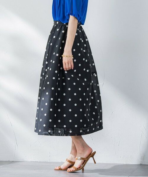 Viaggio Blu / ビアッジョブルー ミニ・ひざ丈スカート | スパンオーガンジーコクーンスカート≪洗濯機で洗える≫ | 詳細20