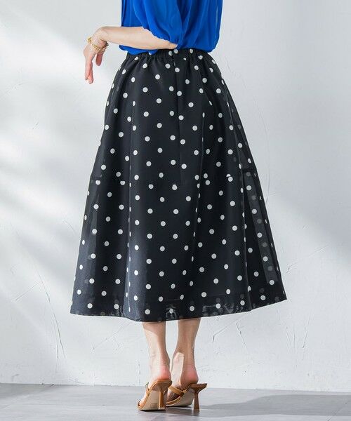 Viaggio Blu / ビアッジョブルー ミニ・ひざ丈スカート | スパンオーガンジーコクーンスカート≪洗濯機で洗える≫ | 詳細21