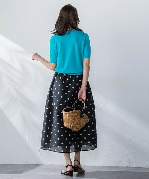 Viaggio Blu / ビアッジョブルー ミニ・ひざ丈スカート | スパンオーガンジーコクーンスカート≪洗濯機で洗える≫ | 詳細29