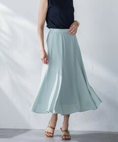 Viaggio Blu / ビアッジョブルー ミニ・ひざ丈スカート | 接触冷感2WAYストレッチマーメイドスカート≪洗濯機で洗える≫