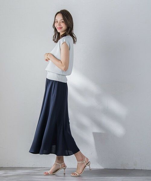 Viaggio Blu / ビアッジョブルー ミニ・ひざ丈スカート | 接触冷感2WAYストレッチマーメイドスカート≪洗濯機で洗える≫ | 詳細19