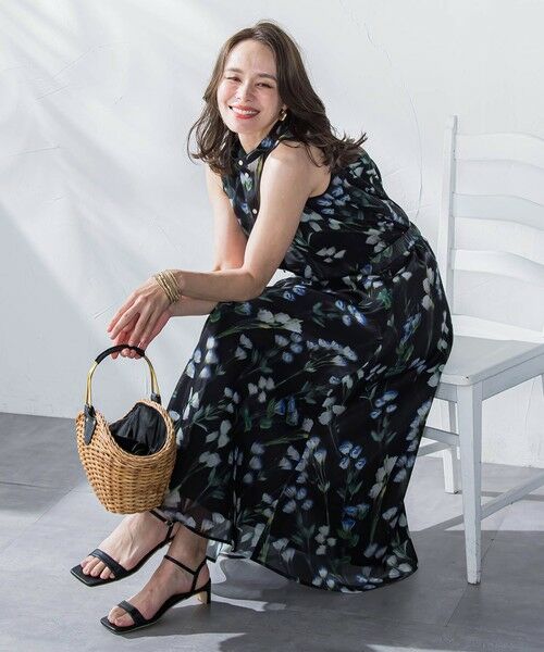 Viaggio Blu / ビアッジョブルー ミニ・ひざ丈スカート | リシアンサスプリントスカート≪洗濯機で洗える≫ | 詳細2