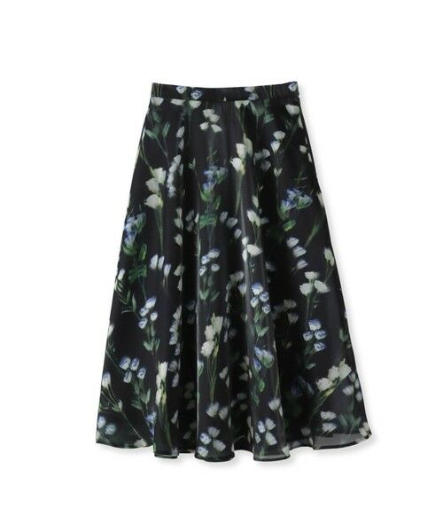 Viaggio Blu / ビアッジョブルー ミニ・ひざ丈スカート | リシアンサスプリントスカート≪洗濯機で洗える≫ | 詳細13