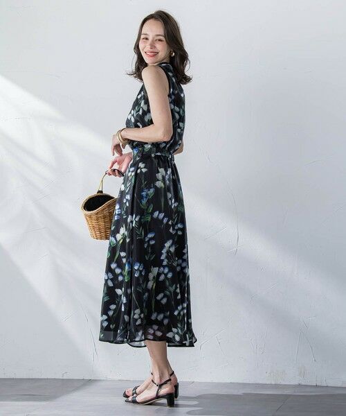 Viaggio Blu / ビアッジョブルー ミニ・ひざ丈スカート | リシアンサスプリントスカート≪洗濯機で洗える≫ | 詳細7