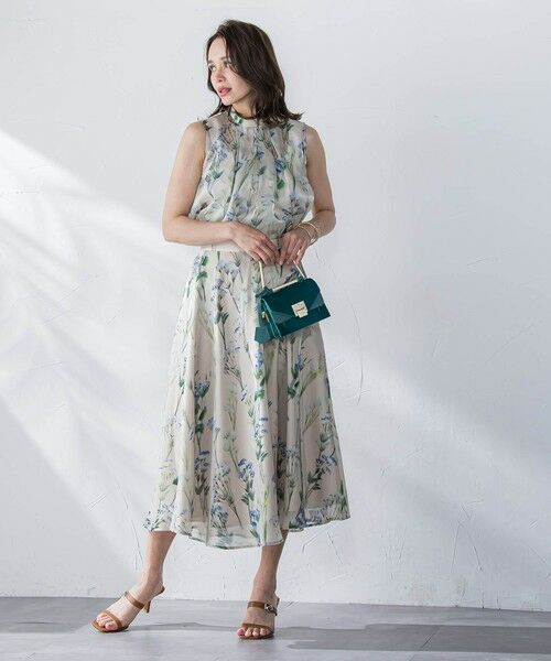 Viaggio Blu / ビアッジョブルー ミニ・ひざ丈スカート | リシアンサスプリントスカート≪洗濯機で洗える≫ | 詳細22