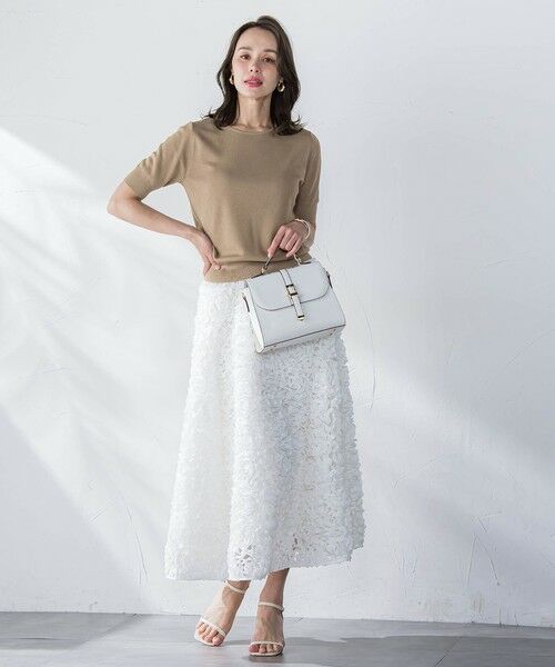 Viaggio Blu / ビアッジョブルー ニット・セーター | ドライタッチハーフスリーブプルオーバー≪手洗い可能≫ | 詳細24