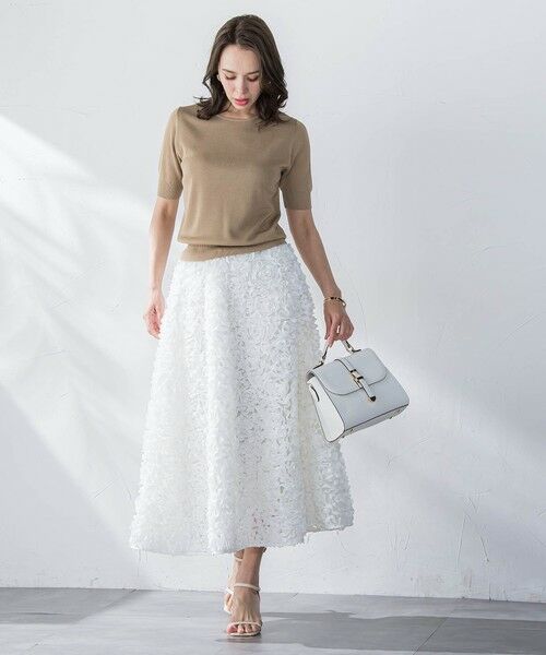 Viaggio Blu / ビアッジョブルー ニット・セーター | ドライタッチハーフスリーブプルオーバー≪手洗い可能≫ | 詳細25