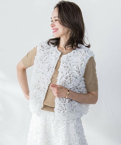 Viaggio Blu / ビアッジョブルー ニット・セーター | ドライタッチハーフスリーブプルオーバー≪手洗い可能≫ | 詳細28