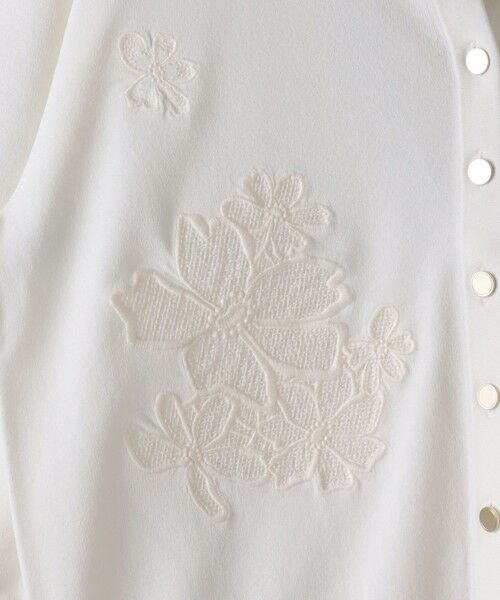 Viaggio Blu / ビアッジョブルー ニット・セーター | フラワー刺繍カーディガン≪手洗い可能≫ | 詳細7