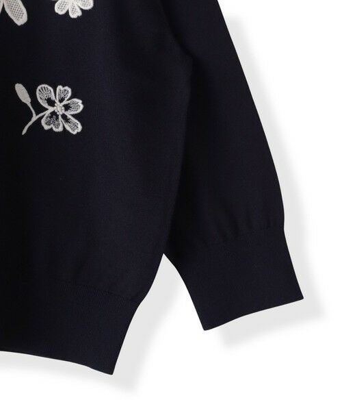 Viaggio Blu / ビアッジョブルー ニット・セーター | フラワー刺繍カーディガン≪手洗い可能≫ | 詳細15